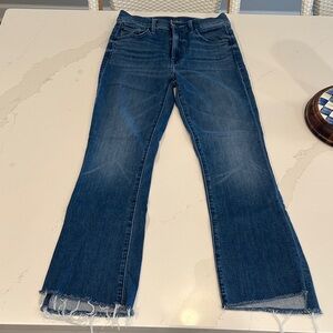 Mother Denim Insider Crop Step Fray Size 24 Jeans